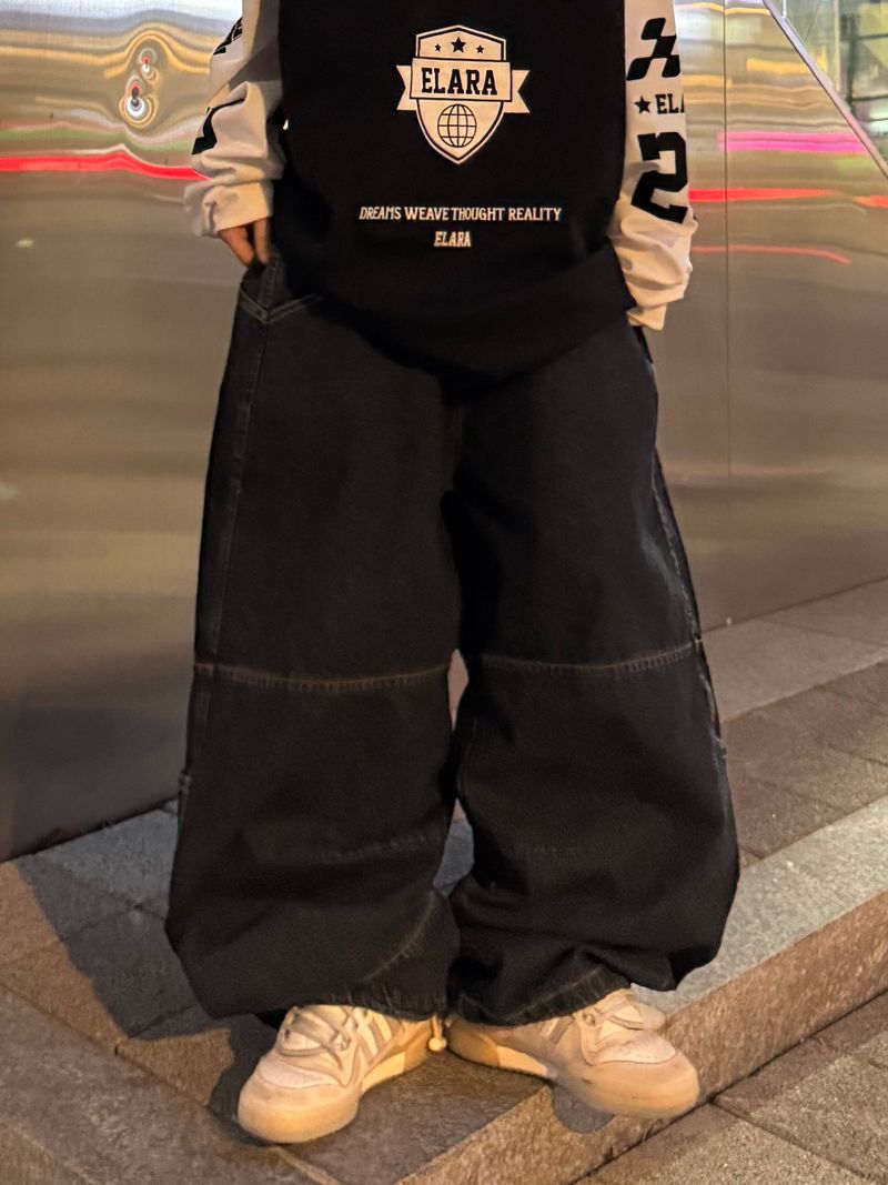 アイレットポケットバルーンデニムパンツ