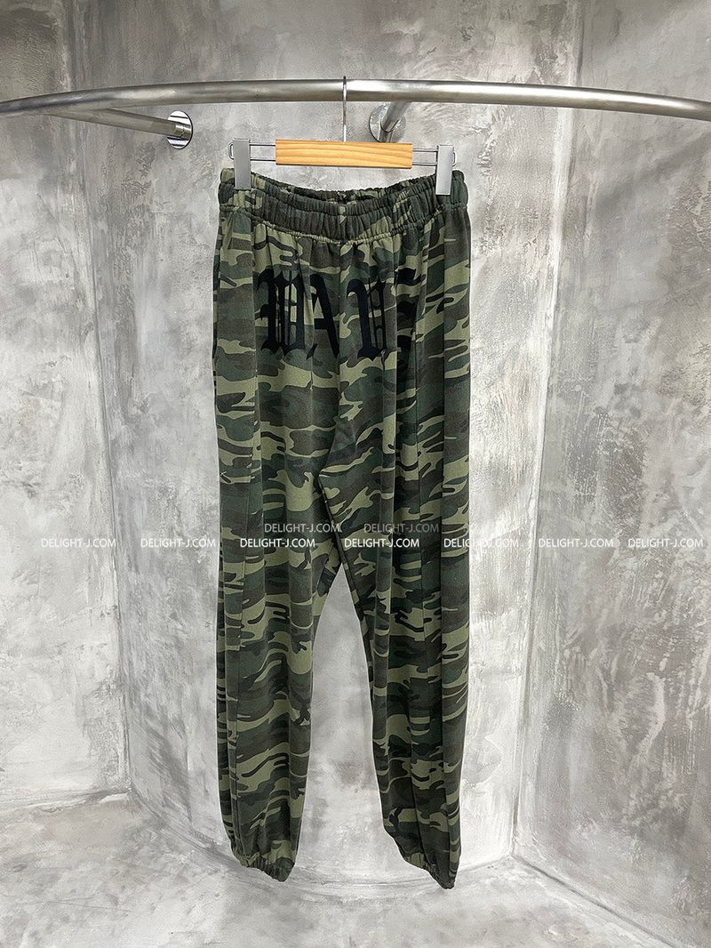 Camouflage Lettering Jogger Pants