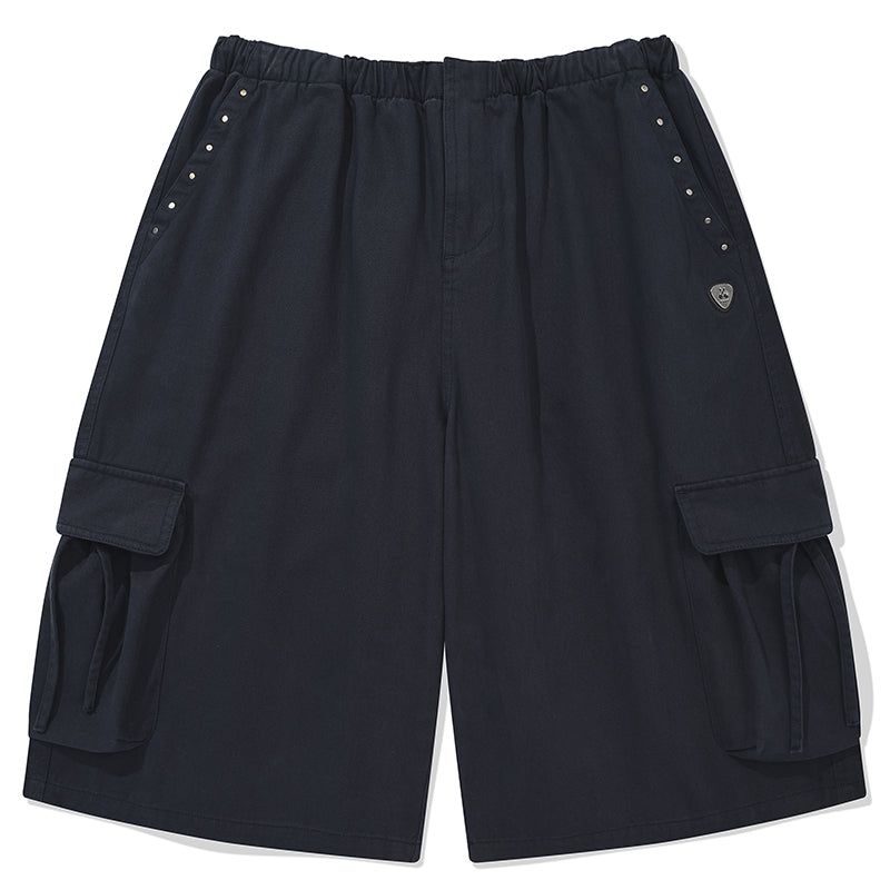 CARGO BERMUDA COTTON PANTS [NAVY]