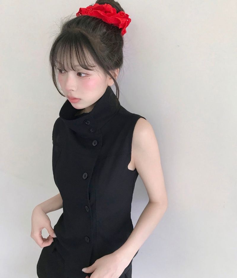diarc black button sh / bl