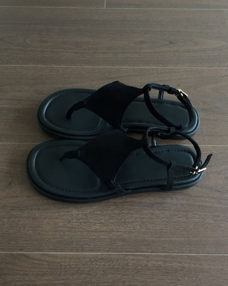 suede strap sandals (2color)