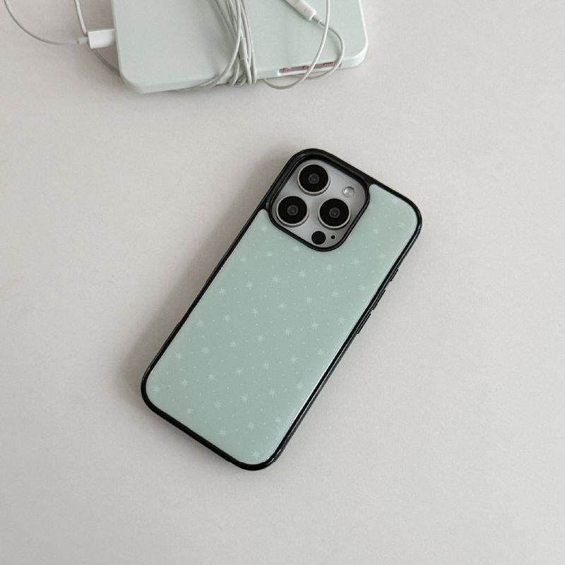 MINT STAR DOT EPOXY CASE