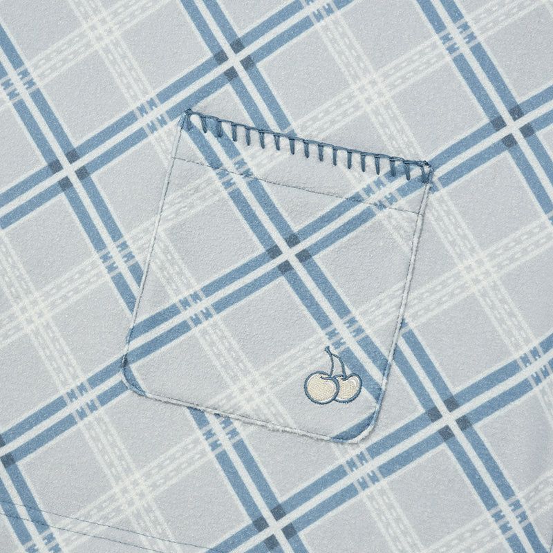 COLORING CHECK PATTERN SWEATSHIRT [MINT]