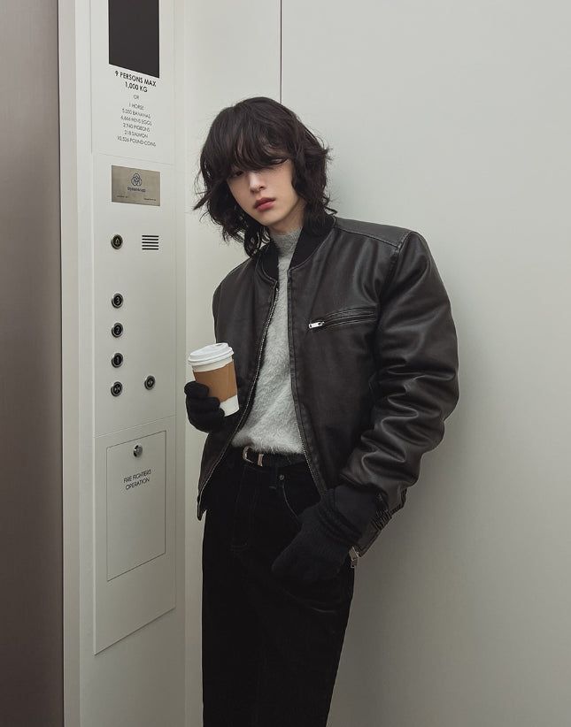 2PLAN（ツープラン）の「ヴィンテージクラックレザーフライトジャケット（ジャケット/アウター）」