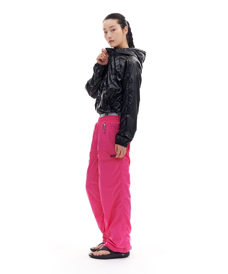 NYLON SHIRRING PANTS (CHERRY PINK)
