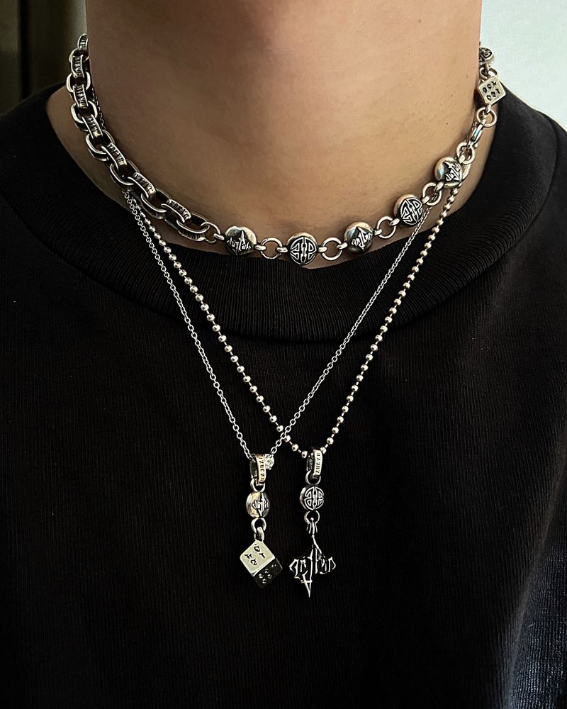 AE LOGO BALL CHAIN BRACELET(22CM)