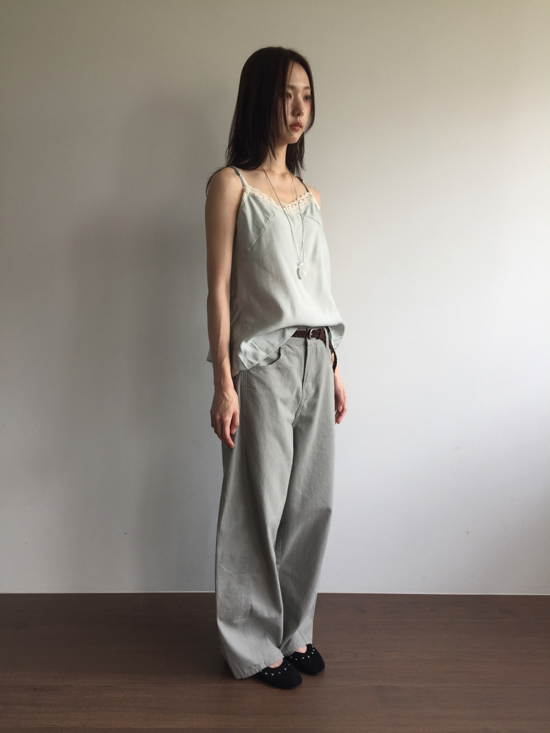 [SET]ミュート カーブドパンツ ＋ ベルト