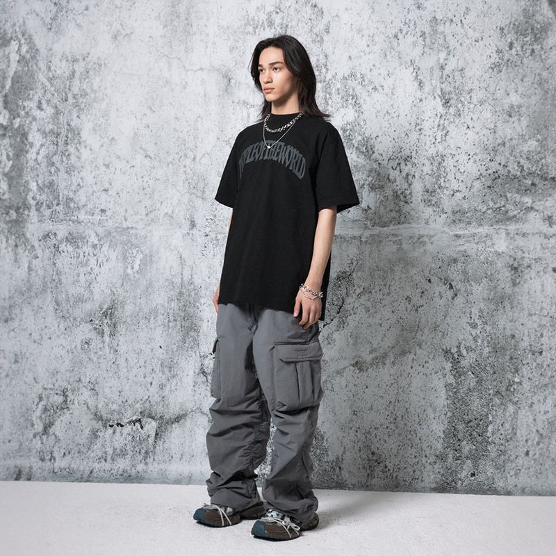 PEOPLEOFTHEWORLD(ピープルオブザワールド)の「Archi logo Basic T-shirt (BLACK)(Tops)」