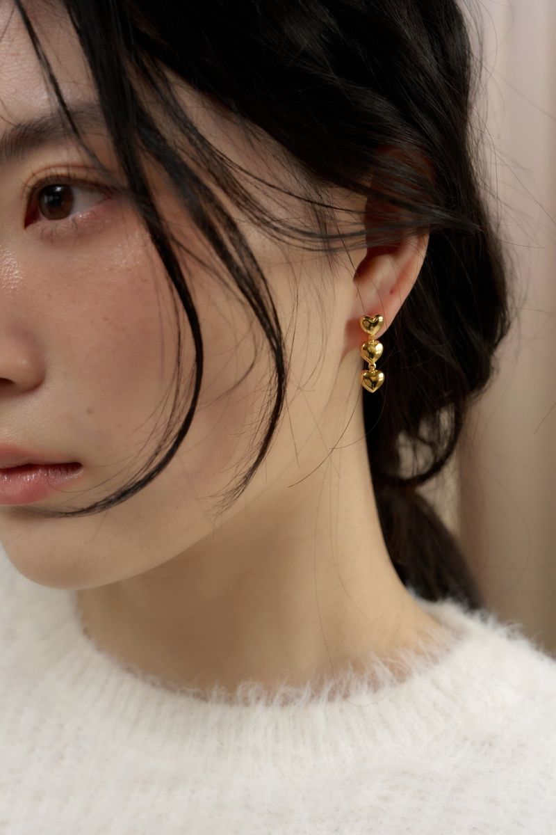 combo heart earring