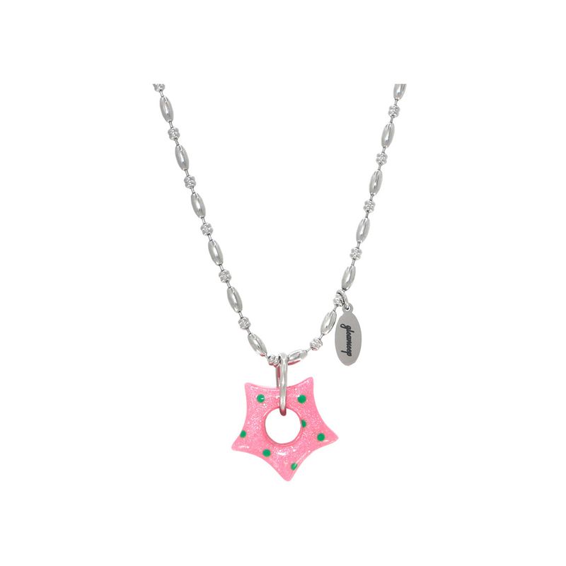 gleameep（グリームイープ）の「gleaming リトルスタードットネックレス [green dot pink]（アクセサリー）」