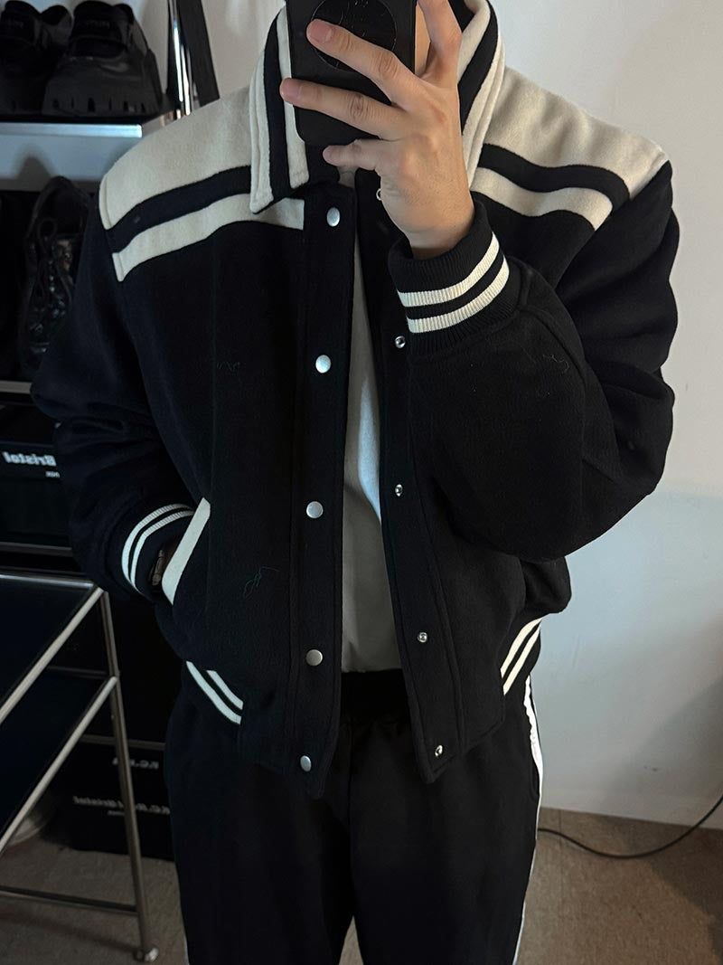 Winter Coloring Stadium Jacket (2color)
