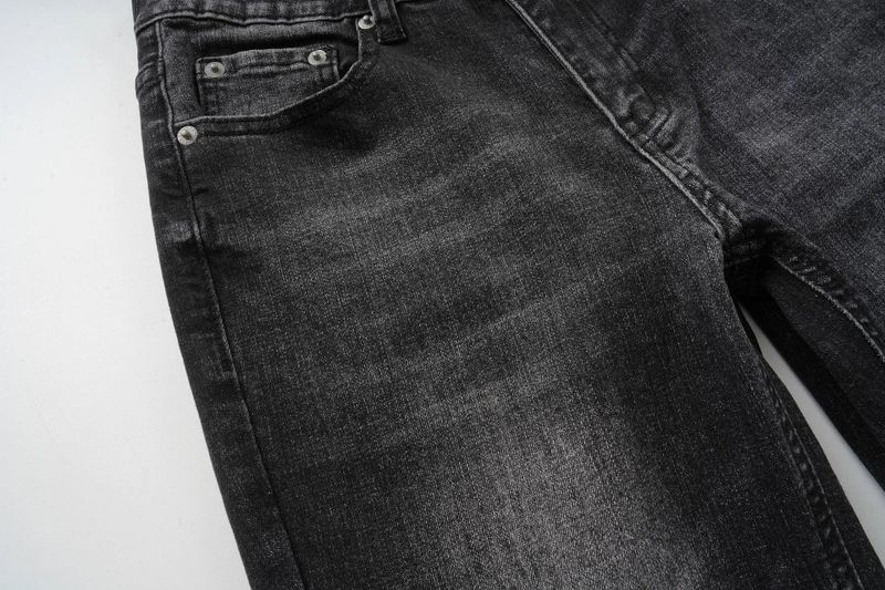 Black Semi Bootcut Denim Jeans