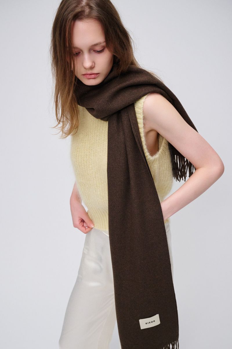MARIEBEAR muffler_darkbrown