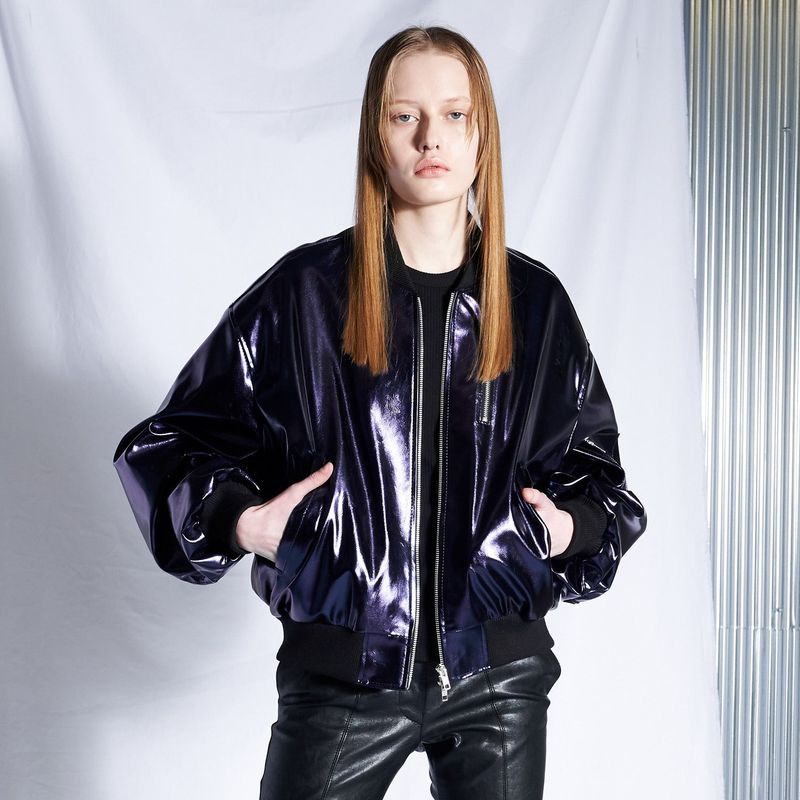 SPERONE(スペロネ)の「Shine Enamel MA-1 (Purple)(Jackets/Outerwear)」