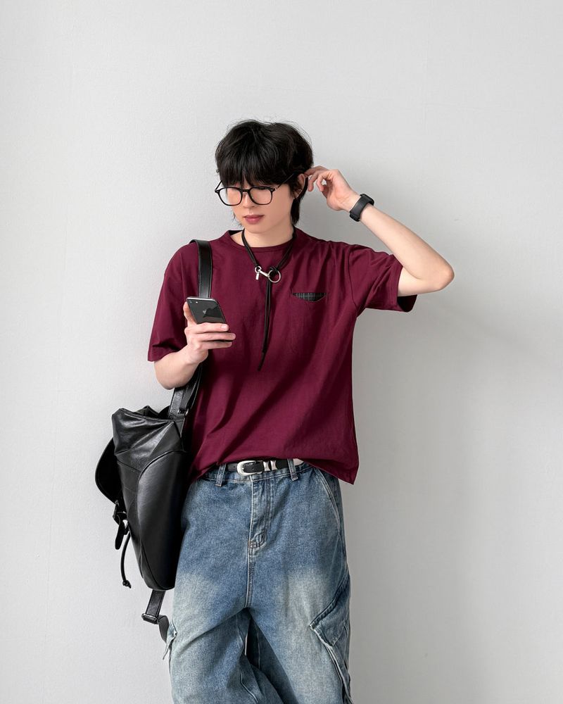 YOURNUS（ユアナス）の「Tiny Pocket Crop Short Sleeve（Tops）」