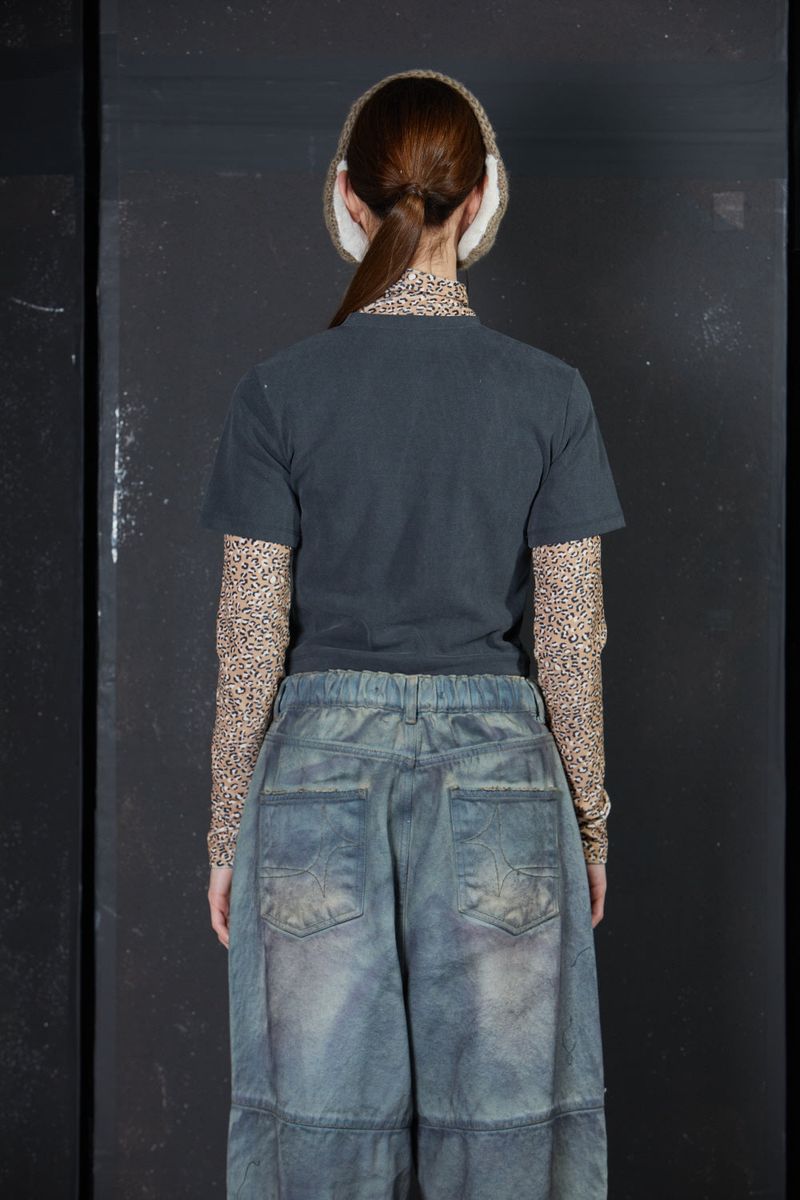 LEOPARD LAYERED T-SHIRT