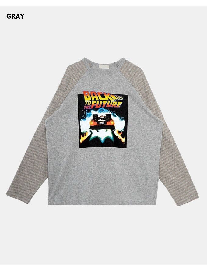 Future Raglan Stripe Over Long Sleeve T