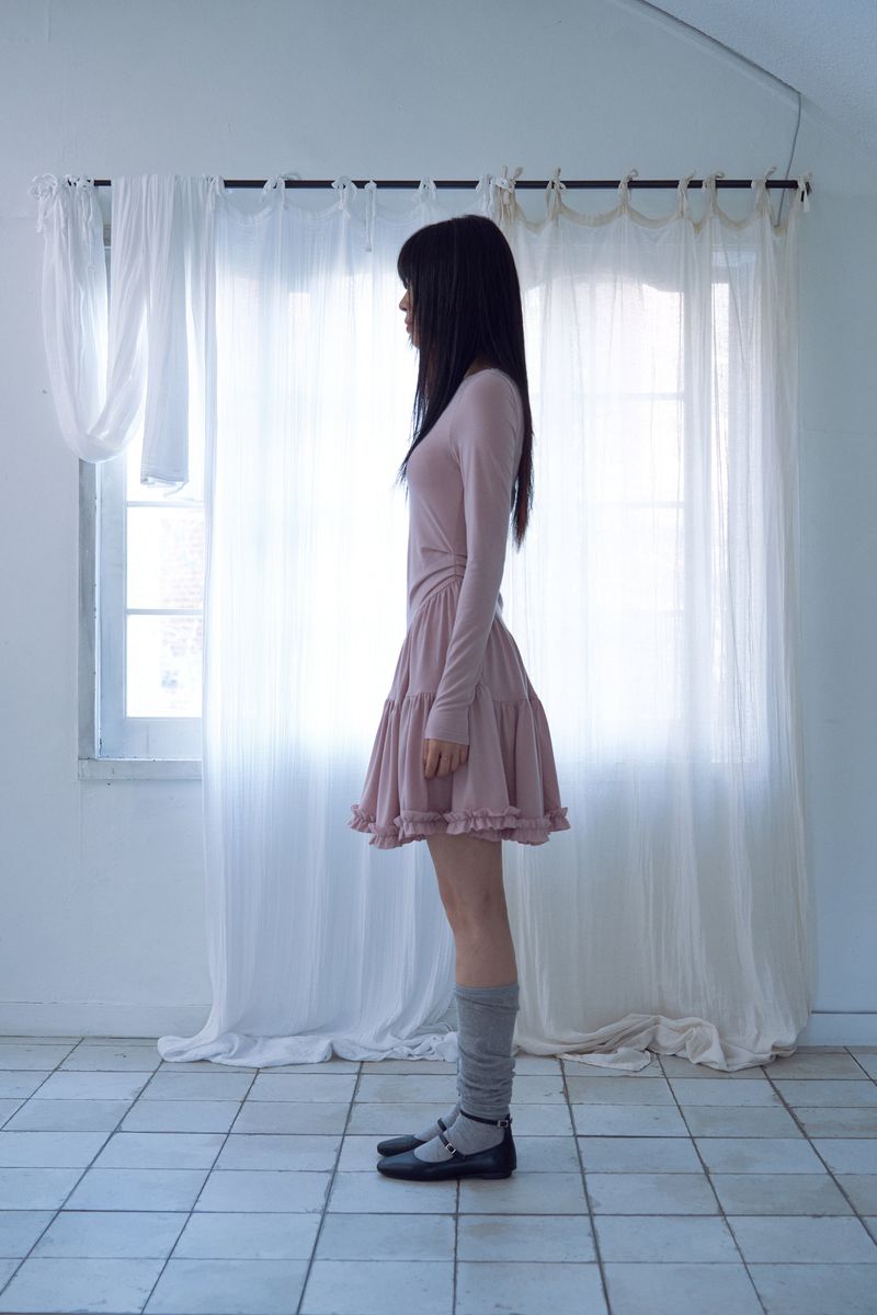 tutu jersey dress_pink