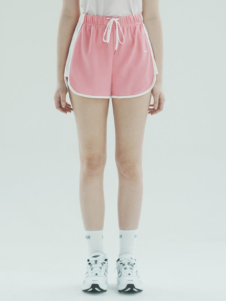 WAAR(ワル)の「P1010 MESH DOLPHIN PANTS_PINK(Pants)」