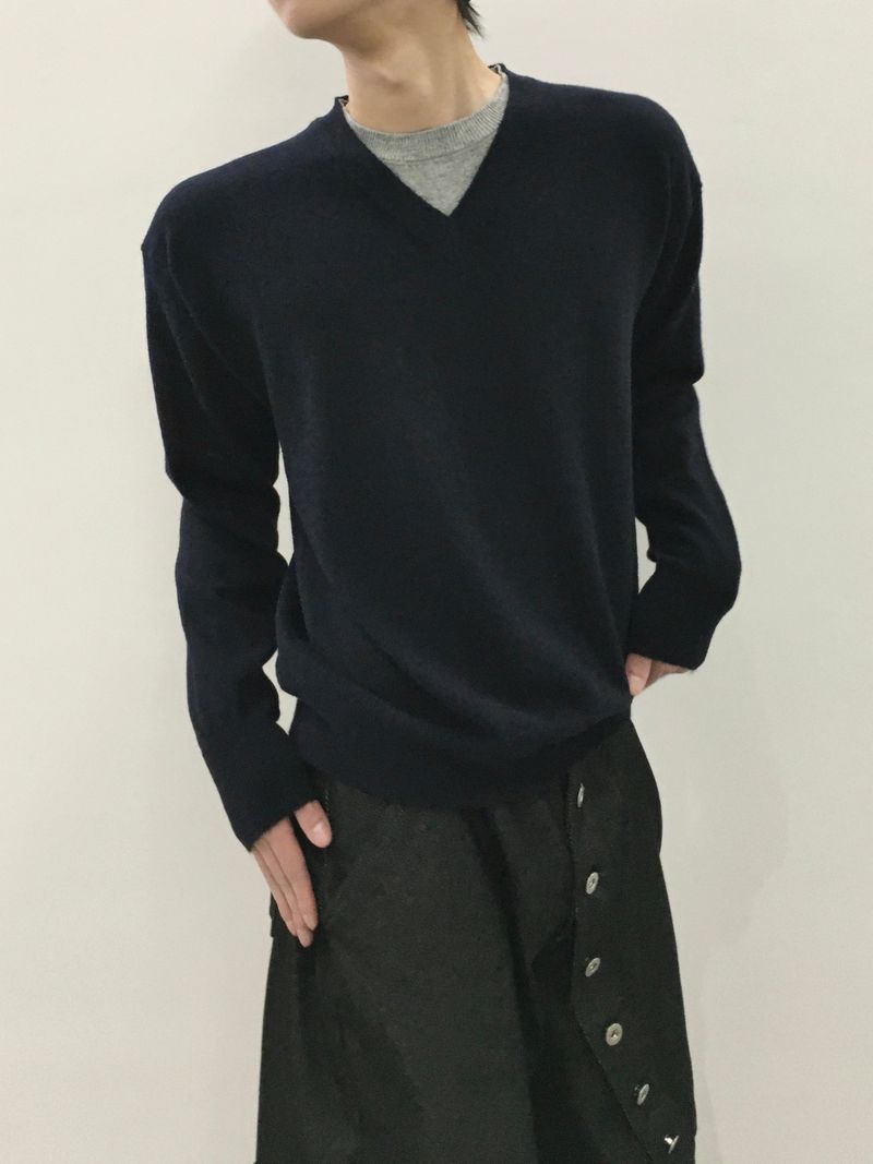 Tribe Layered Crop V-Neck Knit 4C