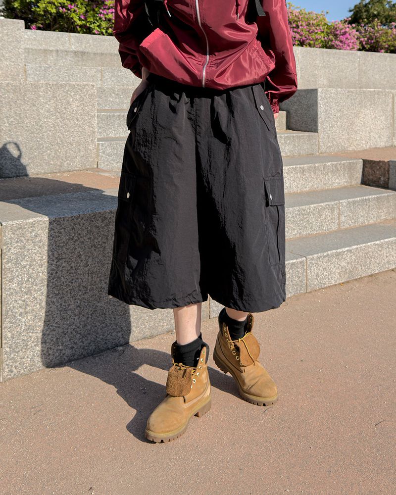 Kelt Nylon Cargo Bermuda Pants