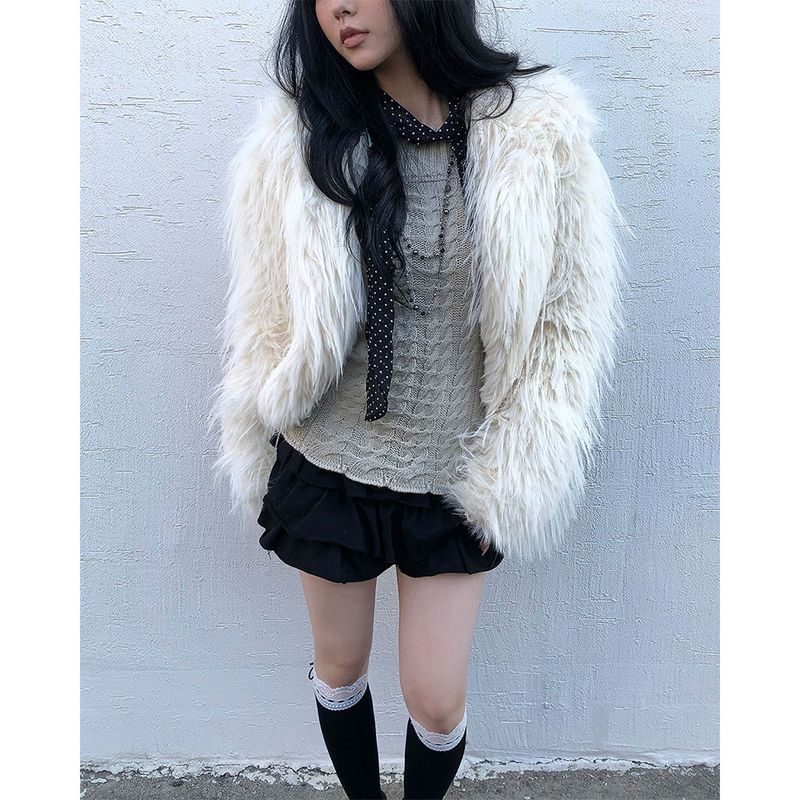 Max Long Fur Jacket