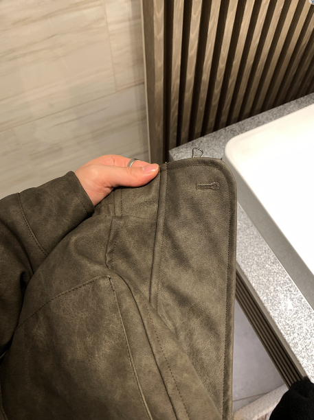 Waini A2 Crack Quilting Two-Way Overfit Mustang Jumper
