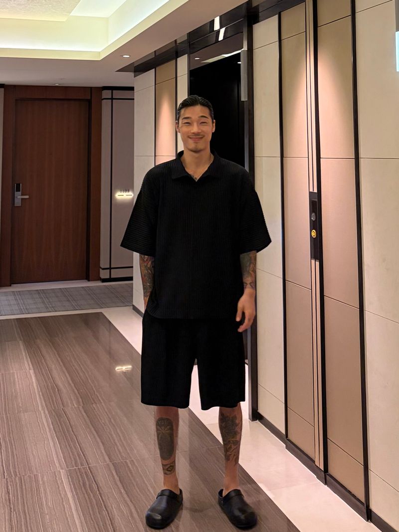 [ VIR Style Original ] INKKI Buttonless Pleated Wide Half Pants 