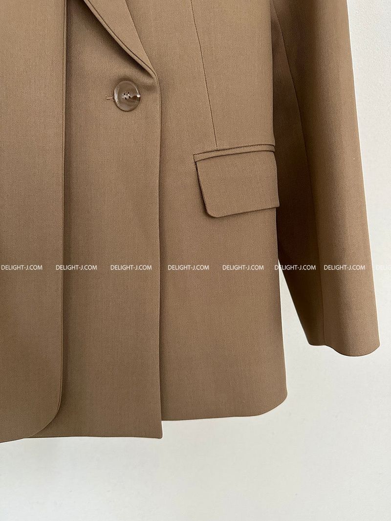 double collar oversized fit blazer jacket