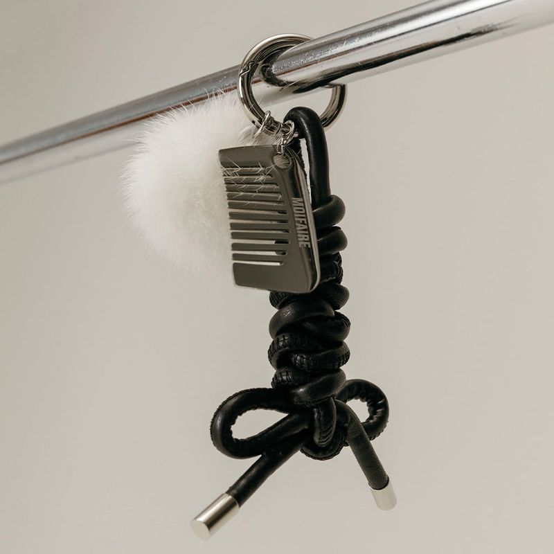MOIFAIRE（モイフェア）の「MINK ROPE KEYRING / BLACK（Toys/Key Holders）」