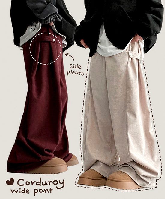 hijjoo（ハイチュー）の「Dilla Corduroy Bijo Banding Wide Pants（Pants）」