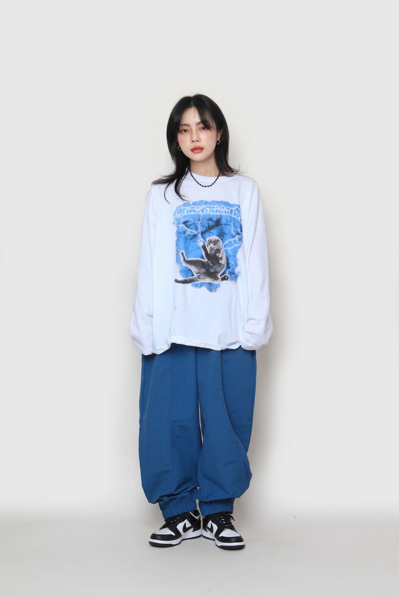 Cat Electro Long Sleeve T