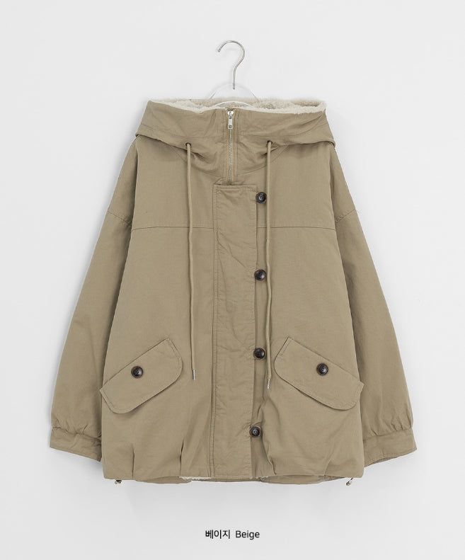 Felch Check Wool Quilted Bomber Padding Jumper