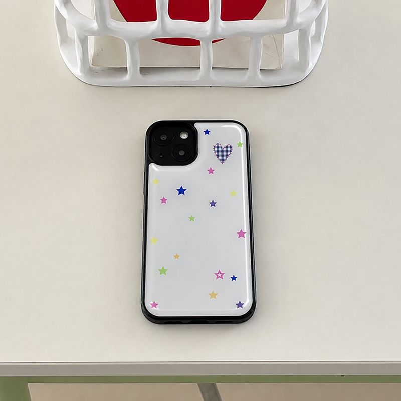 heart star epoxy bumper case