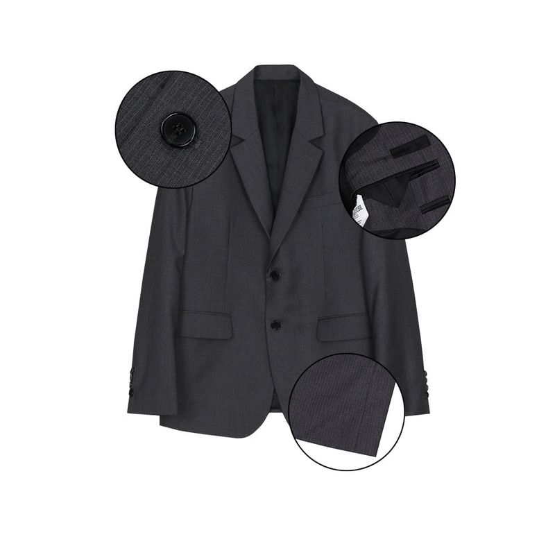 Striped Single Jacket 2COLOR