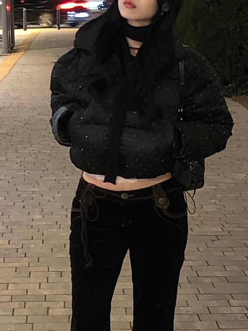 Dot Cubic Puffer Jacket