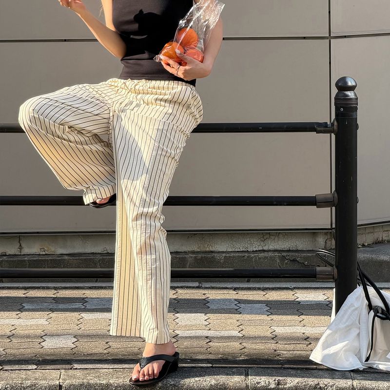 Melly Stripe Loose-fit Pants