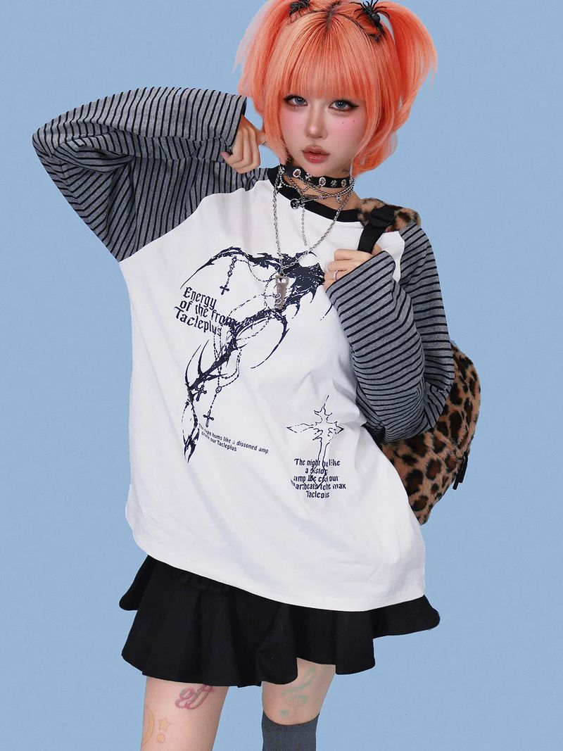KUO（クーオ）の「grunge striped box T（Tops）」