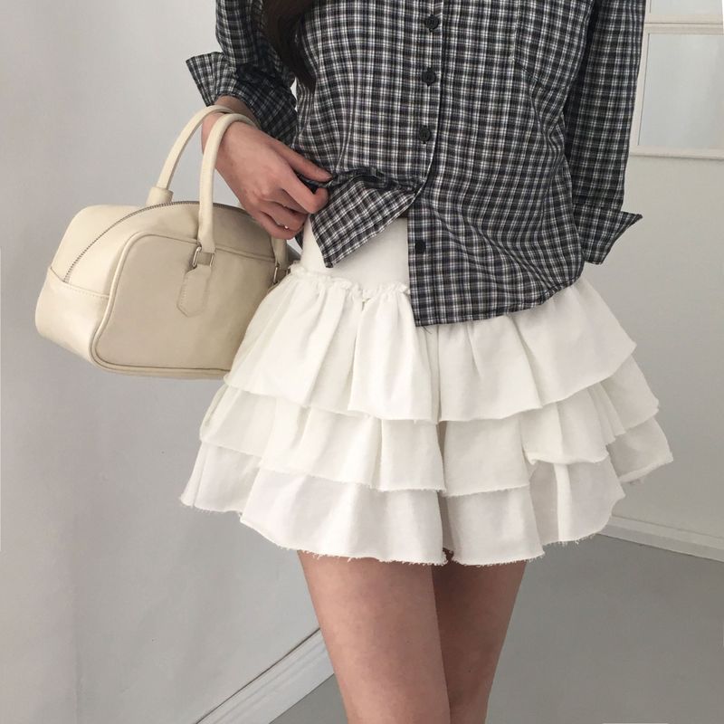 [MADE] Cabbage, Teard Miniskirt Pants