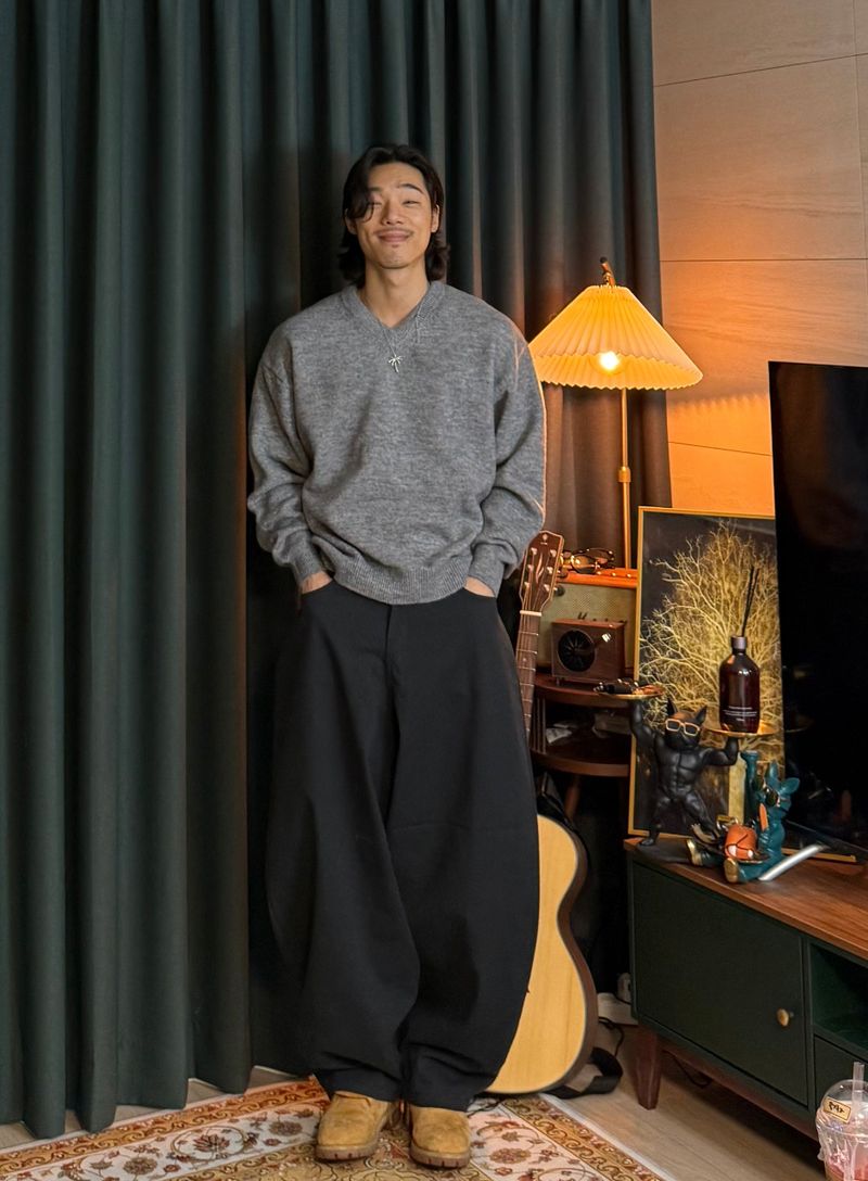 Airwool V-Neck Knit 6COLOR