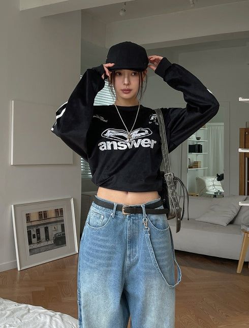 Aensseo Velvet Track Over Tee