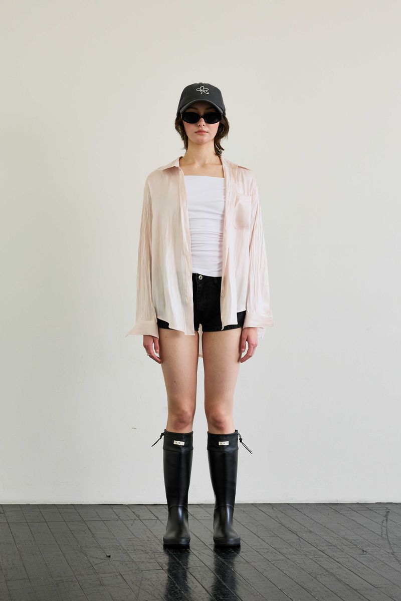 ARIKIM（アリキム）の「LUMINOUS OVERSIZED SHIRT / ROSE PINK（Tops）」