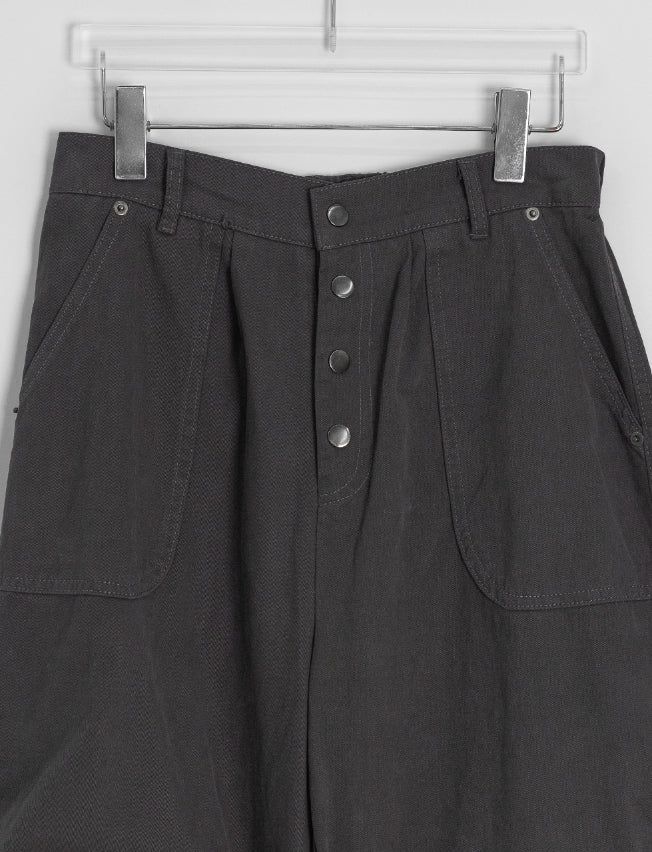 Dason Button Parachute Banding String Pants