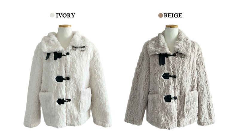 Coco Duffle High-Neck Short Fur Jacket