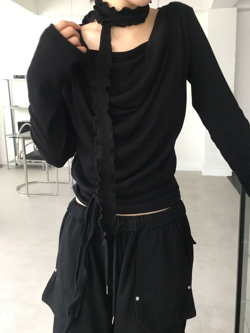ミックスドレープスカーフT