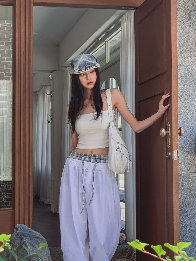 [U-BASIC] Side Shirring Tube Top (+With Cup)
