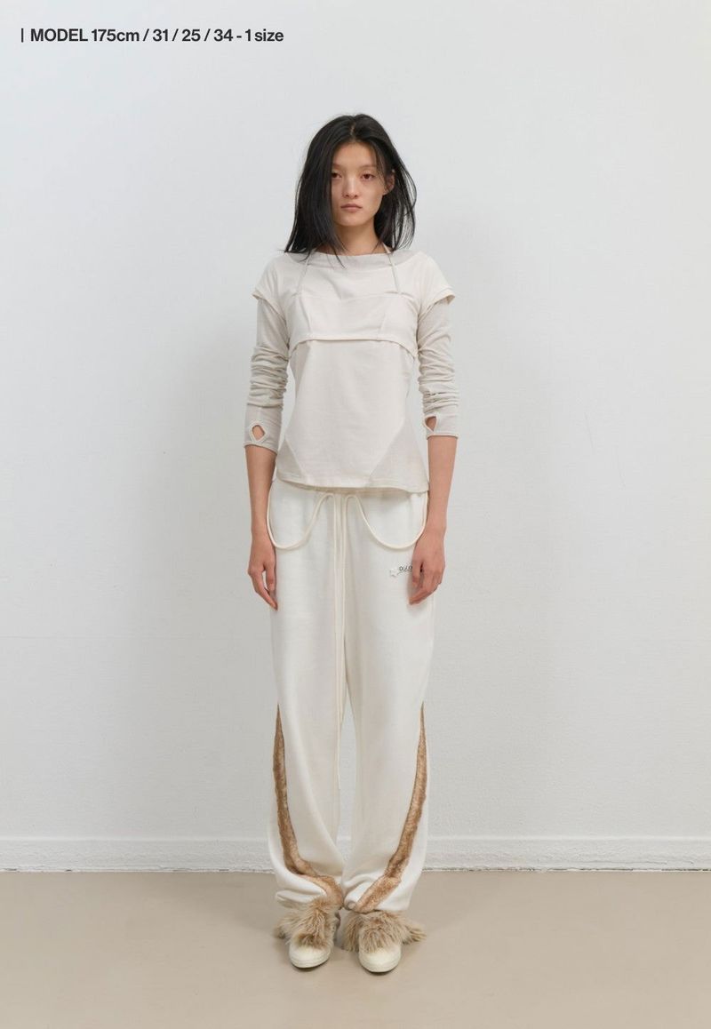 Halter Strap Long Sleeve / Ivory