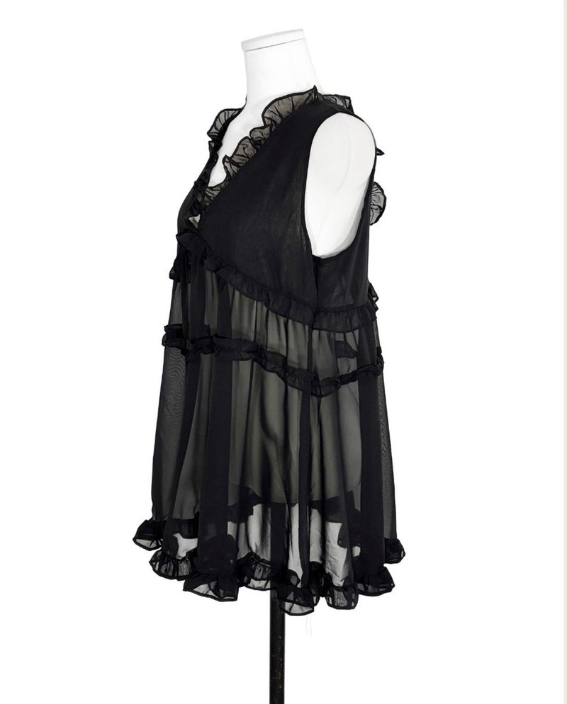 bennett chiffon & frill tiered bl / ops
