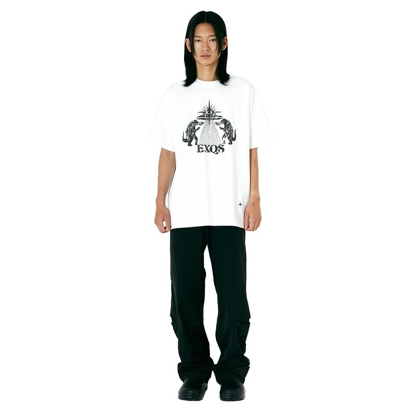 YEO（ワイイーオー）の「ホワイト スペースツアーTシャツ（トップス）」