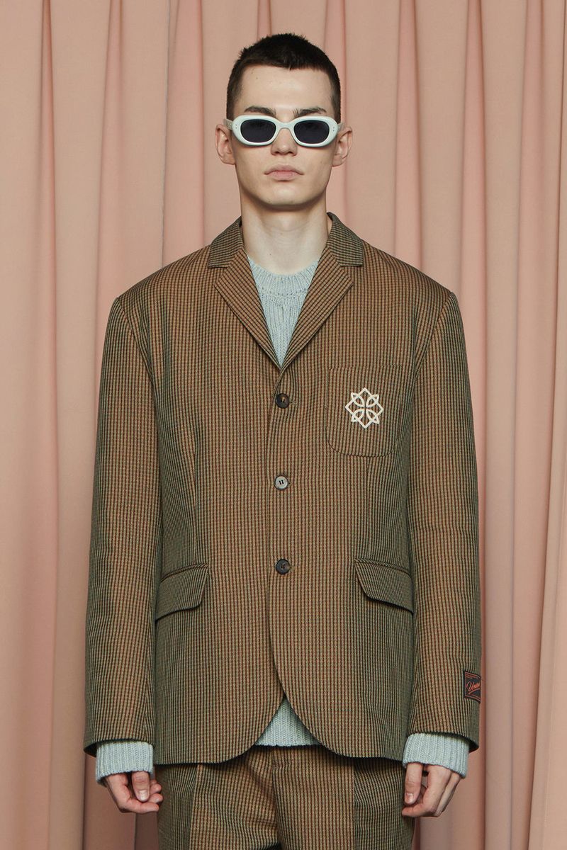 UNALLOYED（アナロイド）の「SYMBOL CHECK JACKET / BROWN&GREEN（Jackets/Outerwear）」